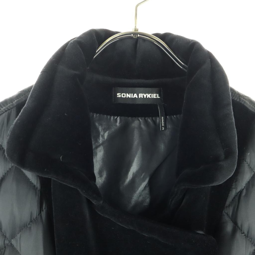 Sonia Rykiel Palton matlasat cu mânecă lungă M negru Femei Folosit