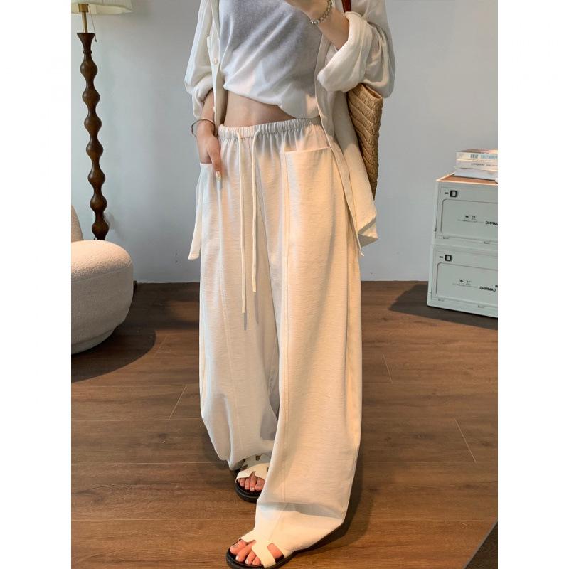 

2026 Spring/Summer Maternity Wide-Leg Linen Pants – Lightweight, Comfortable Fit for Pregnancy L слонова кістка