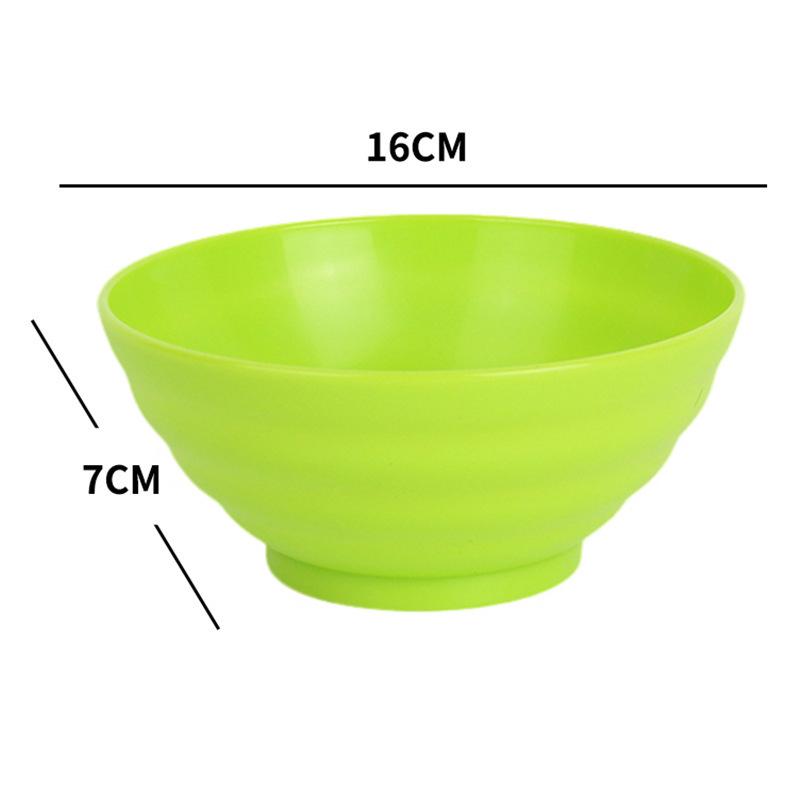 Bowls, Household Rice Bowls, Soup Bowls, Breakfast Bowls, Tableware Plastic Bowl Sets, Anti-drop and Heat-resistant
