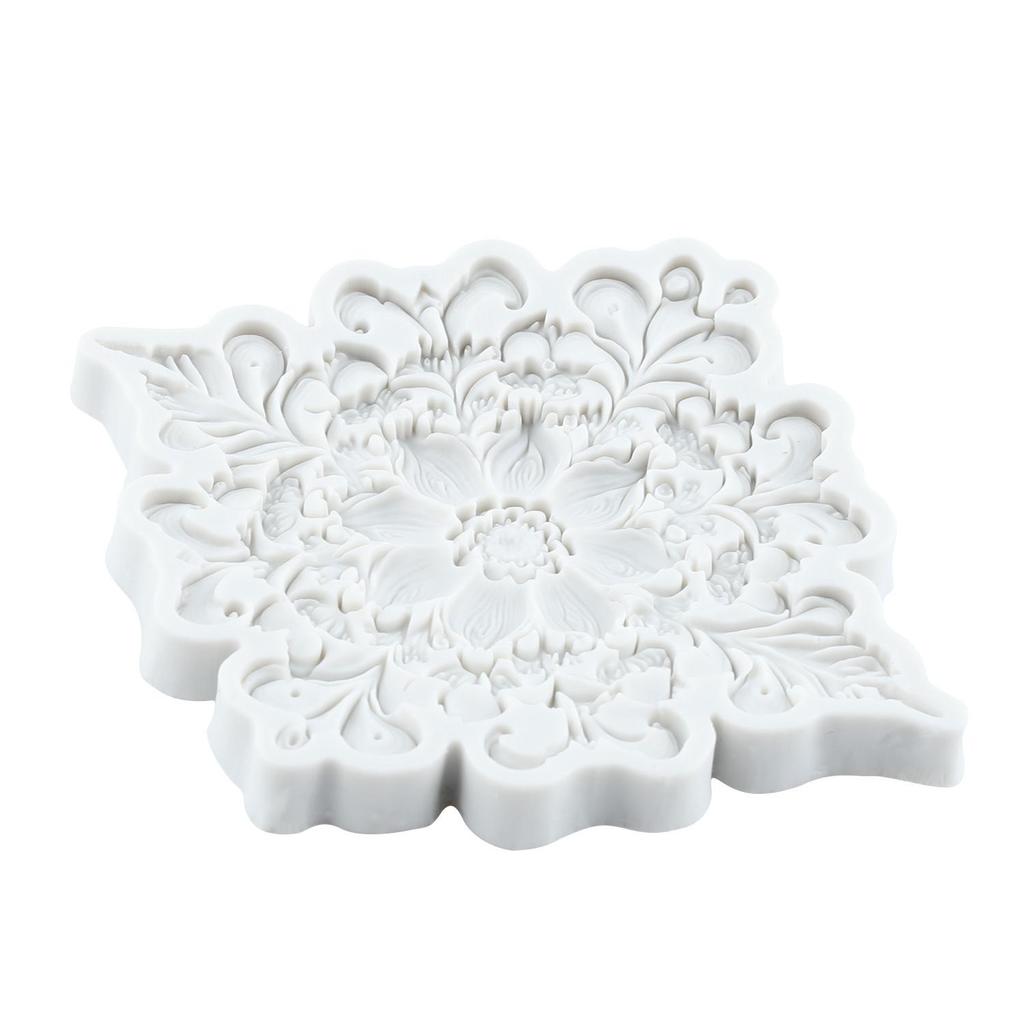 Baroque Silicone Molds Curlicues Scroll Border Lace Fondant Mold Cake Decorating Tools Cupcake Topper Chocolate Candy Craft Gum Paste Polymer Clay