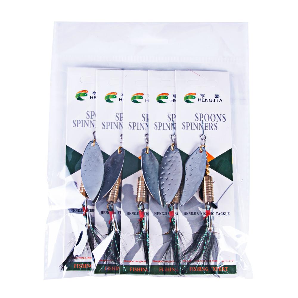 

5 шт. воблер-спиннеры, приманка-ложка 7,5 см 11,6 г, рыболовная приманка, искусственная приманка, металлические блестки, спиннербейт для щуки, снасти Peche