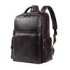 SCHWARZETIENNE Men's Premium Leather Business Laptop Backpack
