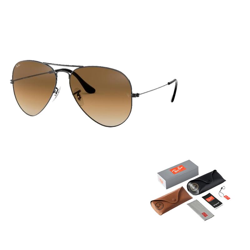 

Ray-Ban Sunglasses Gradient Aviator Sunglasses Men s and Women s 0RB3025 Gun Colour Frame Brown Gradient Lenses 62