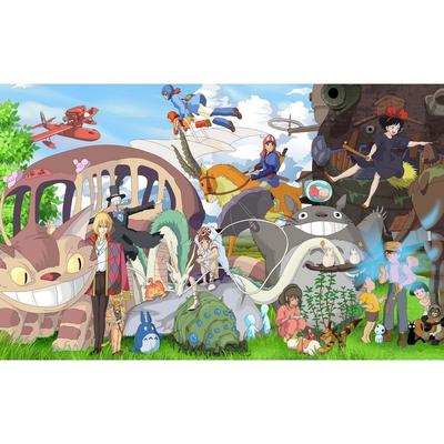 Studio Ghibli 1000-Piece Jigsaw Puzzle Collection: Howl's Moving Castle, Kiki's Delivery Service, Ponyo, My Neighbor Totoro