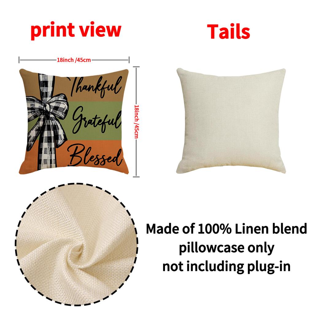 Autumn Pumpkin Print Pillow Cover New Living Room Seat Cushion Harvest Decorative Sofa Cushion