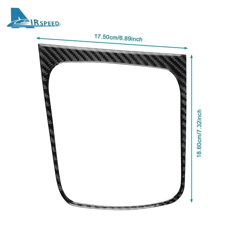 Real Soft Carbon Fiber Sticker For Seat Leon MK3 2013 2014 2015 LHD RHD Car Gear Shift Frame Panel Trim Interior Accessories
