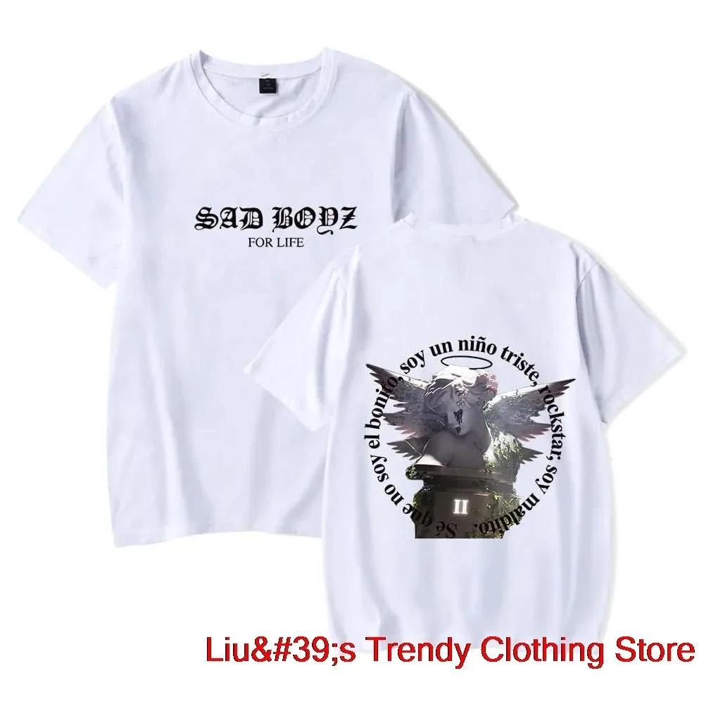 Junior H Sad Boyz 4 Life Tee New Logo Merch Unisex Unisex Fashion Casual Short Sleeve T-shirts Unisex Unisex Harajuku Oversized T Shirt Unisex