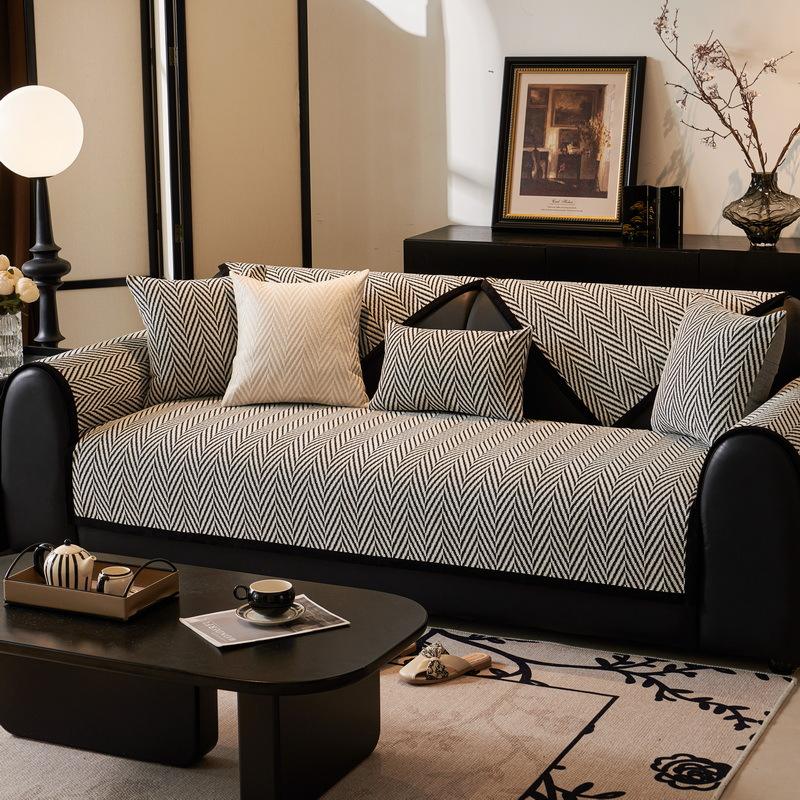 New Sofa Cushion Four Seasons Universal Fabric Chenille Nordic Simple Light Luxury Ins Non-Slip Sofa Cover