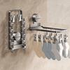 Folding Suction Cup Sock Drying Rack