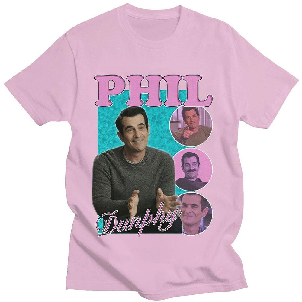 Phil Dunphy 2022 Amerikan TV Dizisi Tişörtleri Harajuku Grafikli Baskılı Kısa Kollu %100 Pamuklu Tişört Oversize Sokak Giyimi Unisex