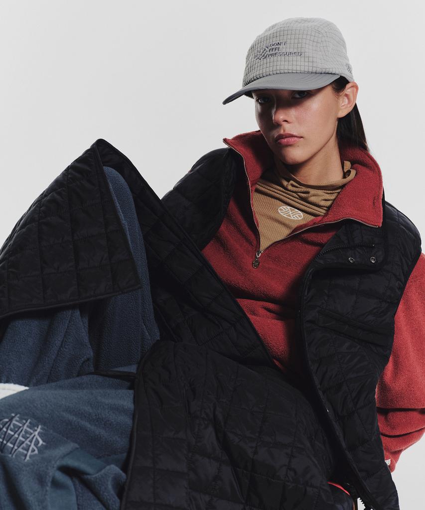 Minasu Dont Feel Pressured Fleece Camp Cap_Gray