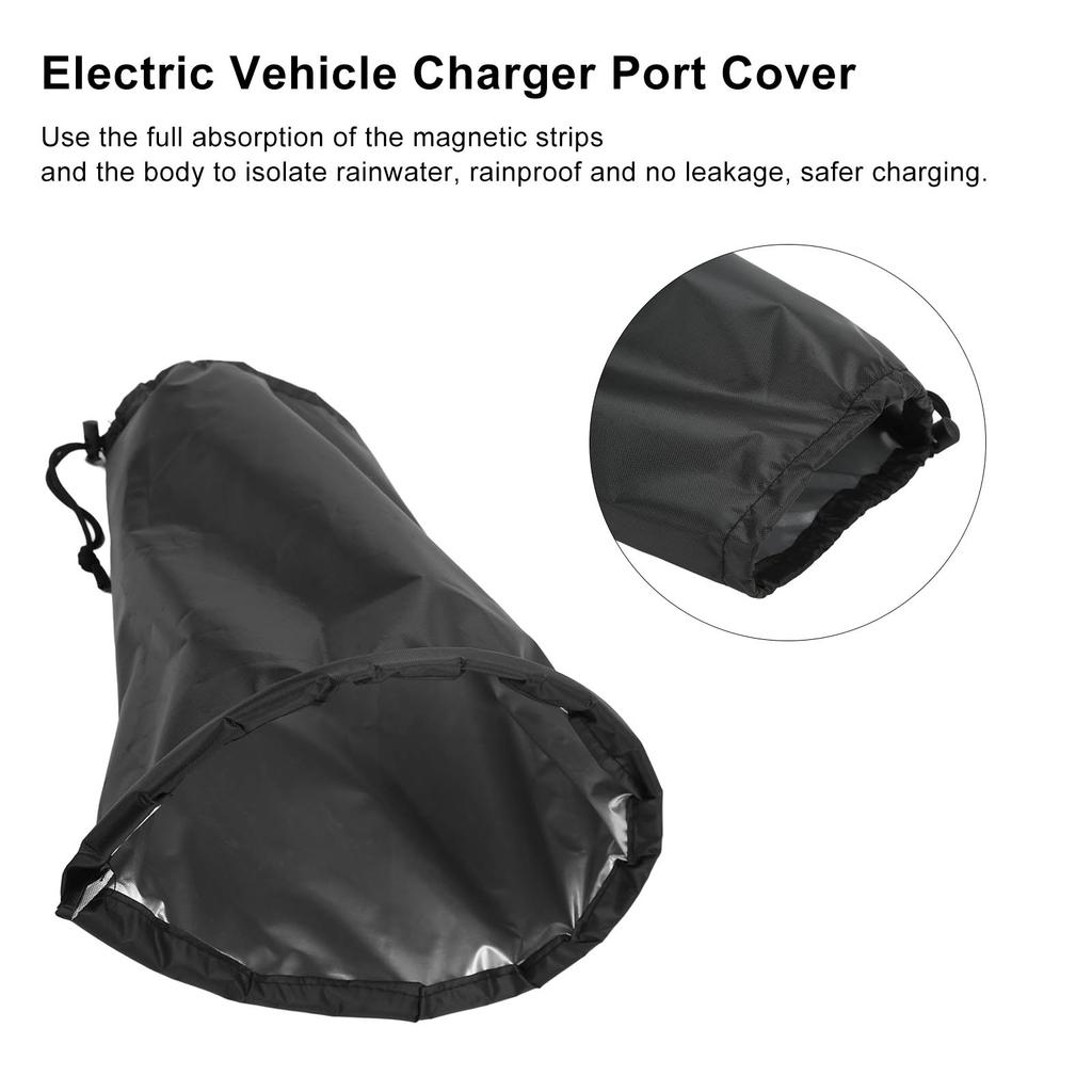 ZK40 EV Charger Port Waterproof Cover Sun Dust Protection Strong Magnetic Adsorption for Electric Car