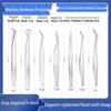 Gold Feather Eyelash Curler & Tweezers Set: Round Head Grafting Clip, Eyelash Blooming Tool for Artists