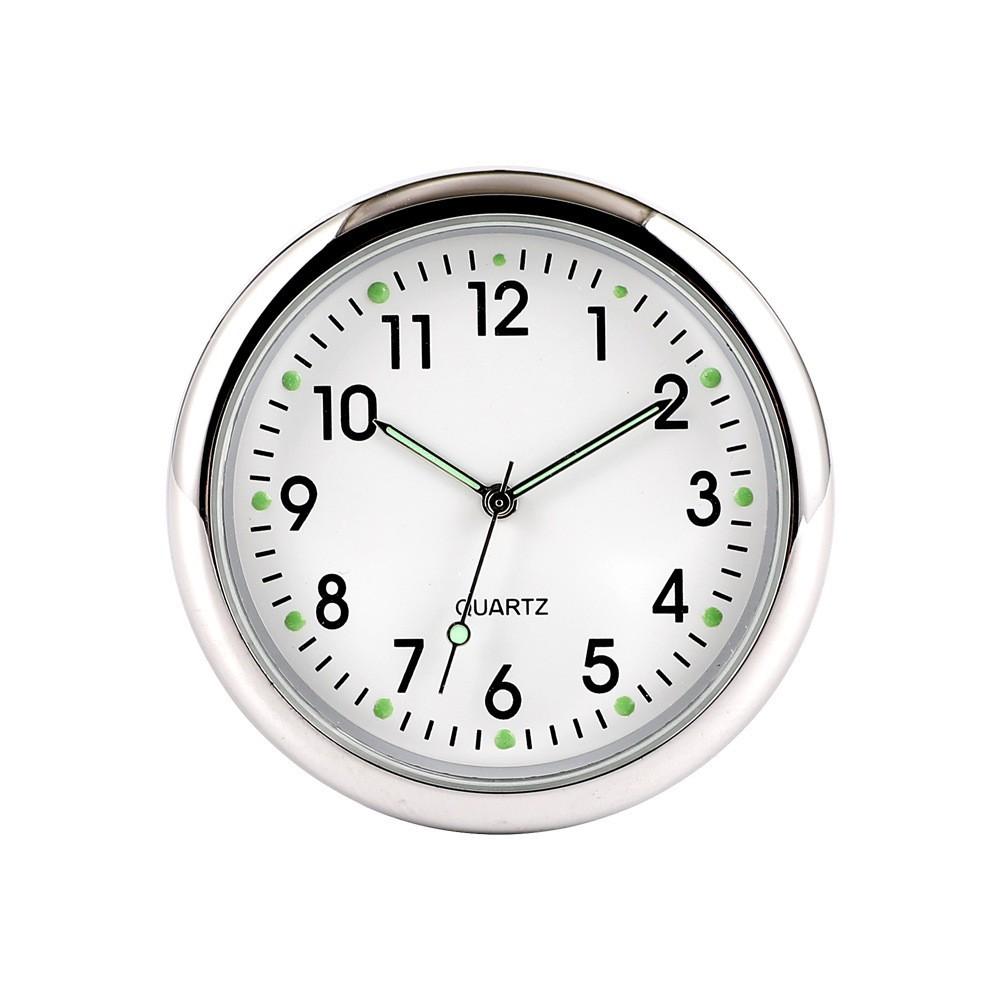 

Люмінесцентний автомобільний годинник для автомобілів Електронний кварцовий годинник Автомобільний приладовий щиток Вентиляційний отвір Наклейки срібний