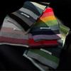 Multicolor Unisex Scarf Rainbow Stripes Mohair Scarf Stripes Wool Short Scarf Girl's Winter Neck Warmer Vintage Sweet Scarves