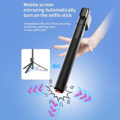 Tragbarer Selfie-Stick BT 5.2 Handheld RC Selfie-Stick USB-C Wiederaufladbar Handyhalter für Live-Übertragung Foto machen Reisen