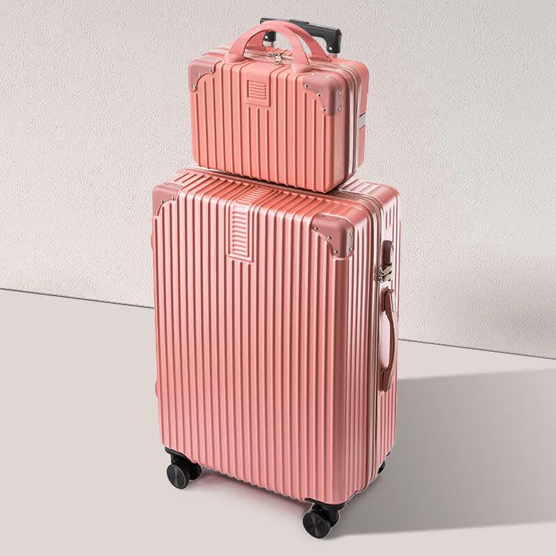 HANDUNYOU Durable Aluminum Frame Luggage Set 22 inch