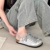 French Fashion Bow Platform German Training Shoes Women's 2025 Summer New Versatile Flat Bottom Casual Soft Bottom Bag Head Drag