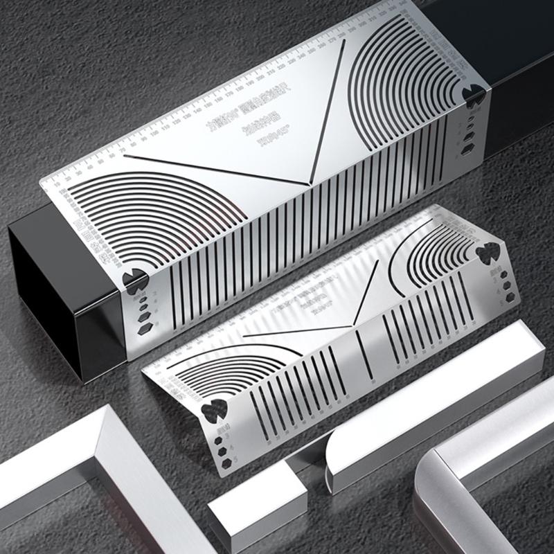 Adjustable Steel Bending Marking Gauges Square Metal Pipe Precisions Parallel Line Layout Tool Upgrades for 90 Degree Curves