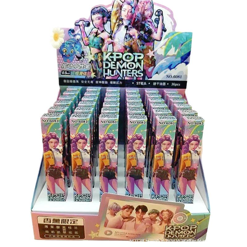 KPop Demon Hunter Animation Co branded Cute Signature Pen anime Cute Fans Desktop Collection Peripheral Pen