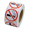 500 Pieces/Roll No Smoking Sticker Logo Signs Adhesive Labels 2.5cm Diameter