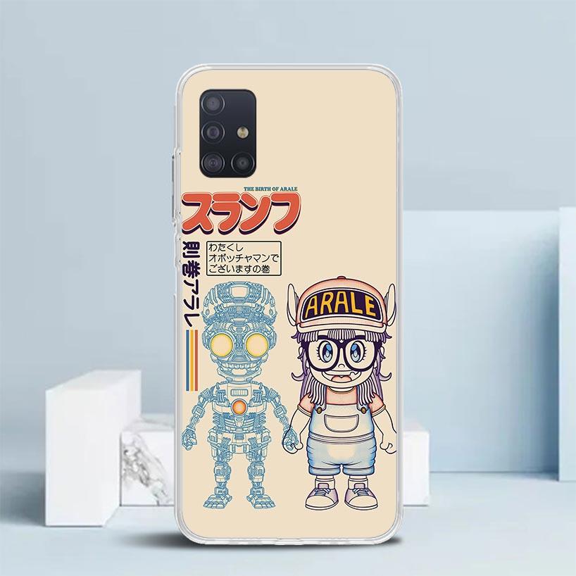 Arale Dr Slump Soft Cover for Samsung Galaxy A12 A22 A32 A52 A72 A02S Phone Case Note 20 Ultra 10 S10 Plus A51 A71 A50S A20S A10