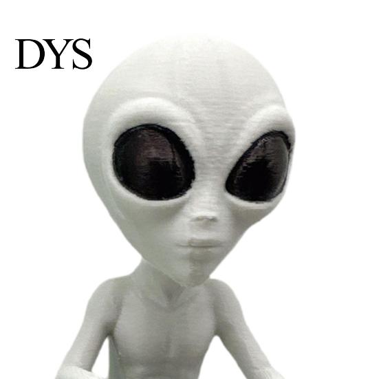 Alien Collectible Figurine Mini Ornament Sci-fi Funny Sitting Statue Planter Indoor Decoration for Garden Home Desktop Decor Lovers Gift Christmas