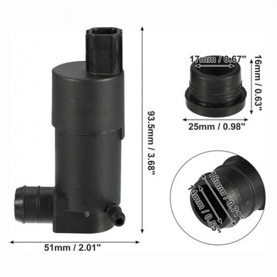 Windscreen Window Washer Pump BV6117K624AA For Ford Focus Transit 150 250 350 HD