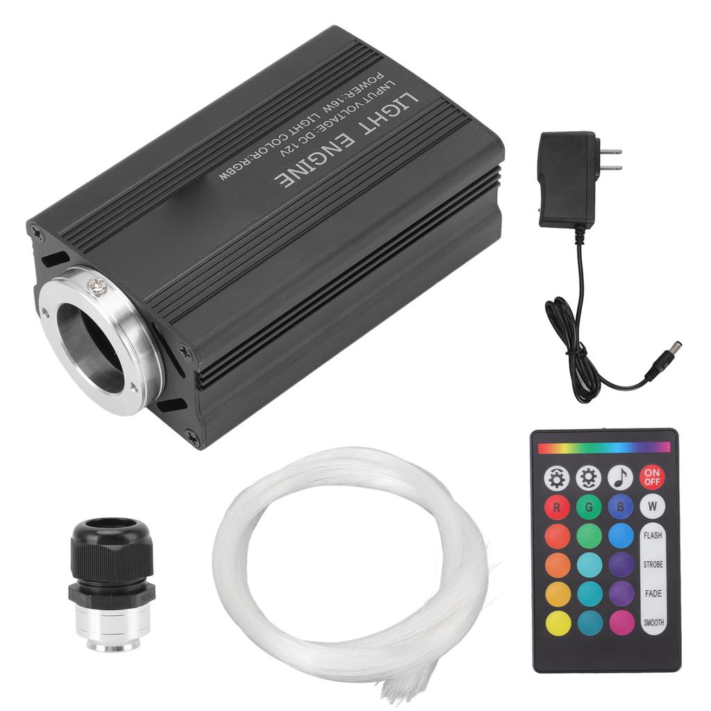 LED Fiber Optic Lamp Mobile Phone Bluetooth App Remote Control RGBW Fiber Optic Light for Home