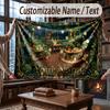 Floral Garden Theme Throw Blanket Custom Name Text Personalized Blanket Soft Cozy Blanket for Home Sofa Bed