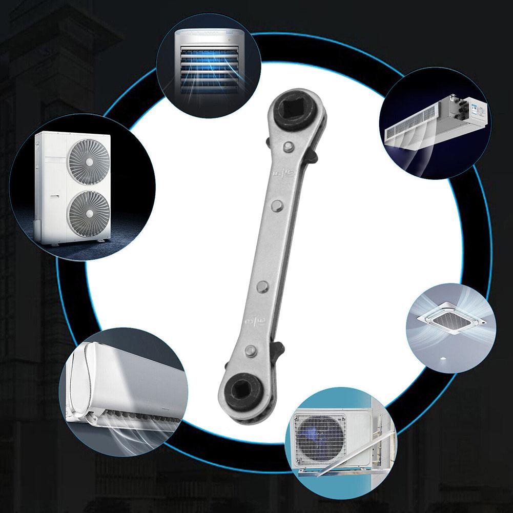 Ratchet Wrench 3/16\\\" 5/16\\\" Carbon Steel Double Headed Maintenance Wrench Ratchet Wrench Refrigeration Equipment New
