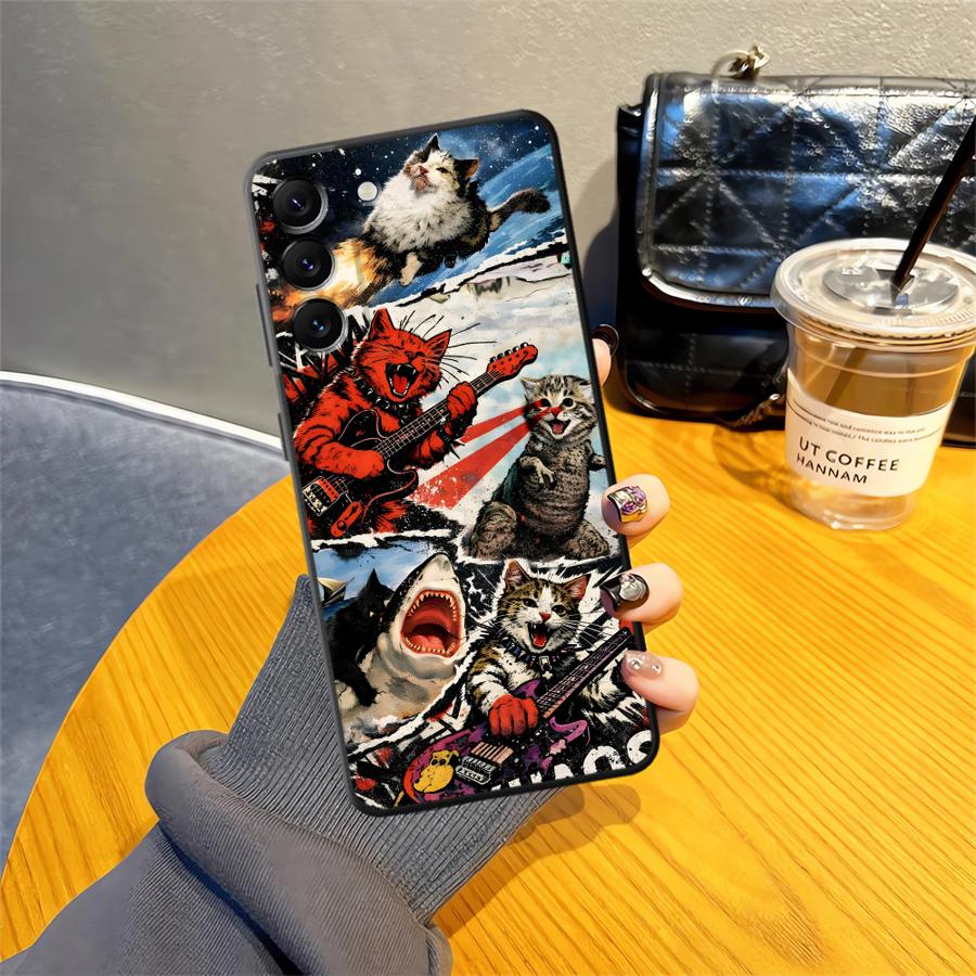 

Cartoon Creative Cat Phone Cover Case for Samsung Galaxy A53 A17 A55 A52 A36 A37 A06 A73 A51 A57 A15 A23 A05 A25 A16 A70 A12 A13 Galaxy A36 5G