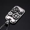Steampunk Machine Pendants Jewelry Stainless Steel Rotatable Gear Design Men Mechanical Manual Pendants&Necklaces