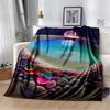 Weiche Bunte Kieselsteinweg Überwurfdecke Naturinspiriertes Design für Zuhause Schlafzimmer Bett Sofa Abdeckung Kinder Neuer Stil