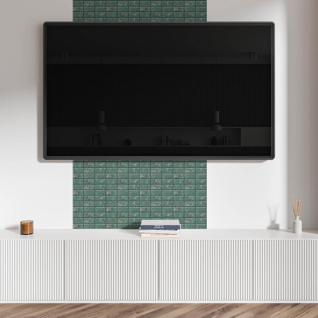 Vinyl Wall Tile Decoration For Office Marble Tile Pattern 10X40X20 Cm