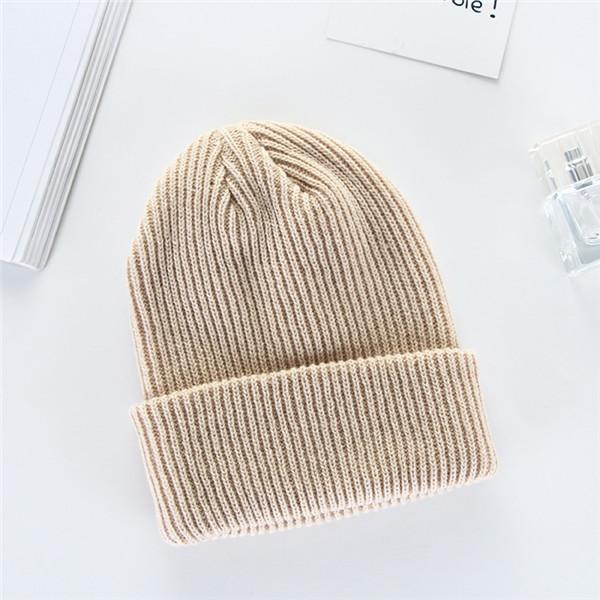 New Men Women Fashion Knit Baggy Beanie Oversize Winter Hat Ski Winter Knitted Cap Woman Solid Color Hip Hop Boys Girls