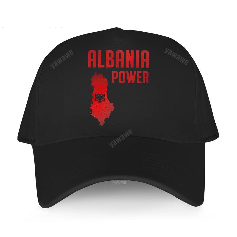 Baseball Cap Spring Summer Solid Sunhat Fashion Adjustable Albania Power Albanian Flag Map Dad Hat Cotton Outdoor Brand Caps