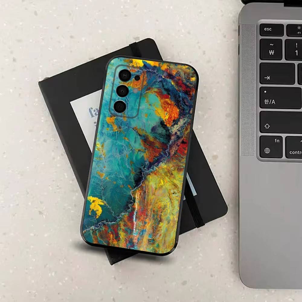 Retro Industrial Rusty Style Case For Samsung Galaxy A73,52,71,53,32,72,41,J7,22,Note,31,8,9,Soft Black Silicone Cover