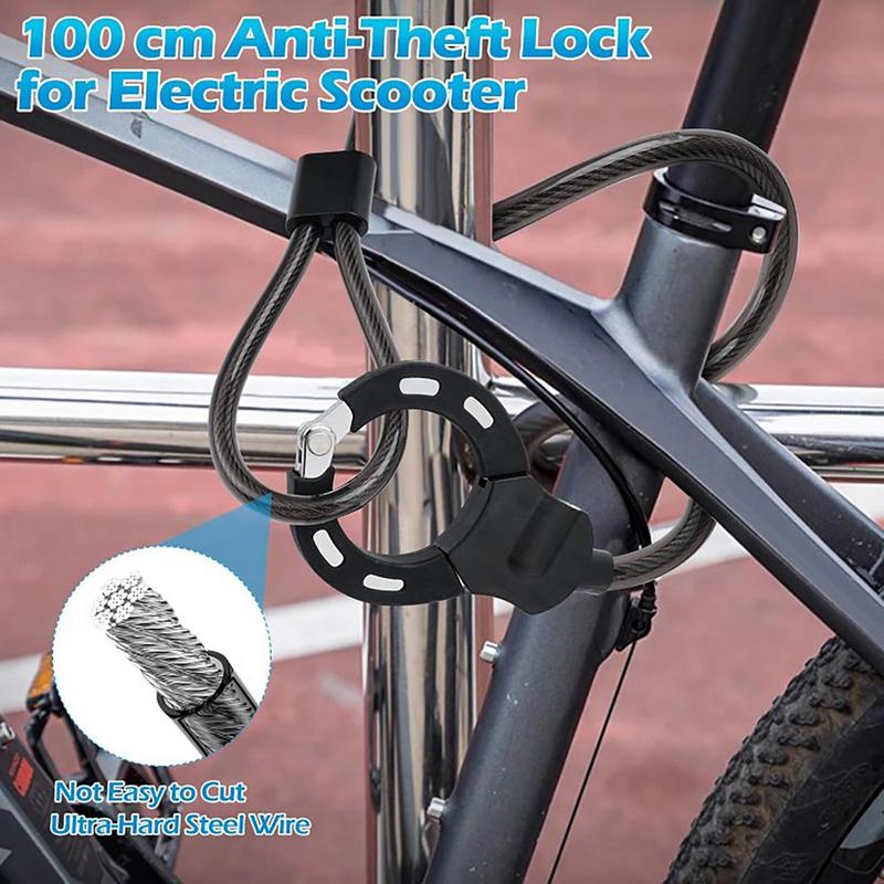 Bike Chain Lock Electric Scooter Anti-Theft Handcuff Lock Coiled Chain Lock Bicycle Lock Chain Waterproof Combination Locks