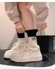 Board shoes women's 2025 spring new women's shoes small thick soles increase height casual sports shoes thin white shoes women's