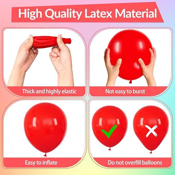 162 Buntes Regenbogen-Ballonbogen-Set, 18 Zoll 10 Zoll 5 Zoll Regenbogen-Ballonkranz Partydekoration