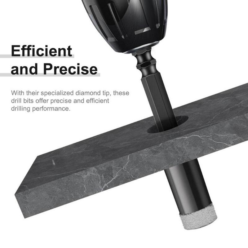 Burghiu diamantat cu coadă hexagonală, biți de găurit brazați în vid uscat, seturi de biți de găurit cu miez, polizor unghiular diamantat, tăietor de faianță, instrumente de ferăstrău cu găuri