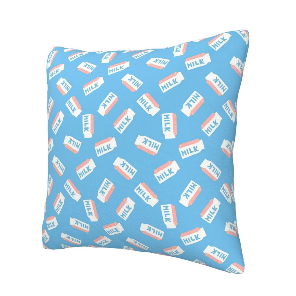 Milk Square Pillowcase Pillow Cover Cushion Decor Comfort Throw Pillow for Home Sofa