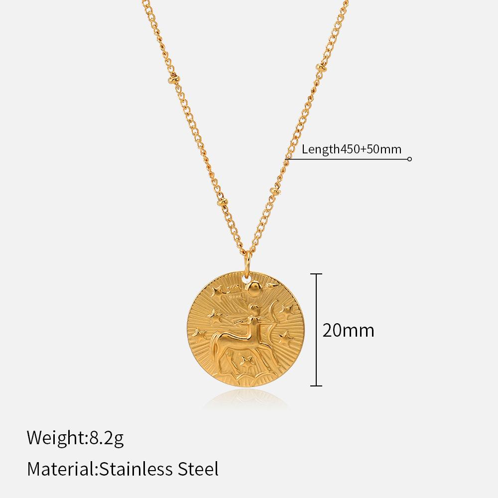 Moderne Sternbild-Anhänger-Halskette Minimalistisches Vielseitiges Kleines Design Schmuck