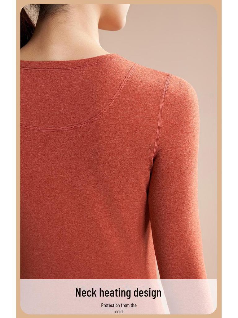 Herre Svart Gull Kasjmir Silke Termisk Undertøyssett - Høy Elastisitet, Tykk Høst Rund Hals Topp og Bukser