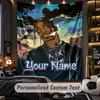 Personalized Wall Tapestry,Travis Scott Custom Printed Name, Fabric Wall Art For Indoor Room Backdrop