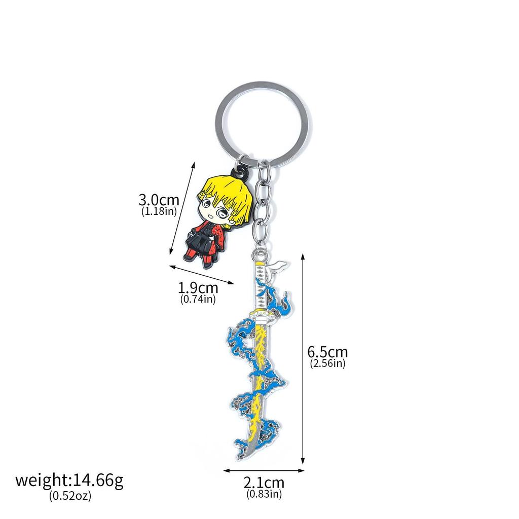 Demon Slayer: Nine Pillars Nichirin Sword Brooch - Rengoku, Muichiro, Sanemi Cosplay Badge