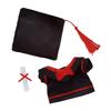 For 17cm Labubu Doll Clothes Fashion Clothes Doctoral Gown Dresses Color Match Graduation Cap Bachelor Hat Dolls Accessories Cute Decoration