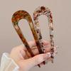 2PC 2025 New U Shaped Hair Stick Vintage French Hair Pin Women Acetate Hair Accessories DIY Retro Hairstyle Tool New Hair Clips