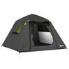 Camping Tent 3000mm Waterproof Tent with 2 Doors for 2 Person, Grey & Green